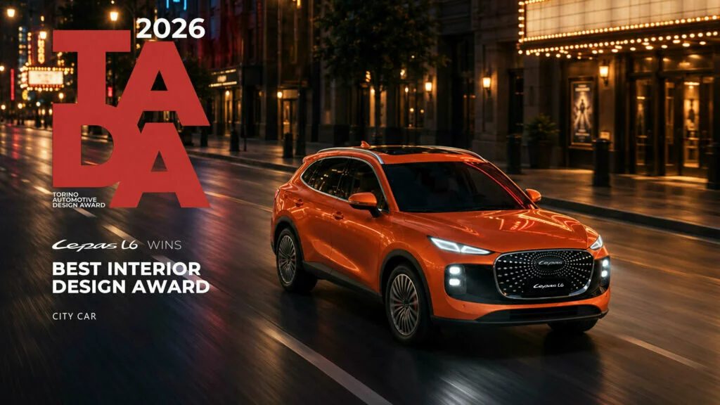 LEPAS L6 takes Best Interior Design at the 2026 Torino Automotive Design Award